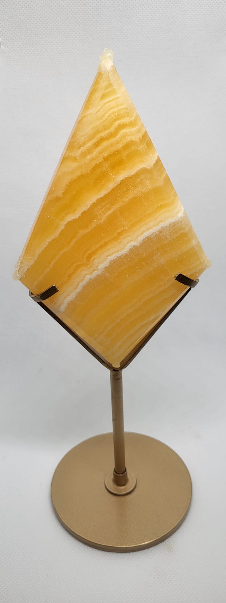 Orangen Calcit Spitze auf Ständer
